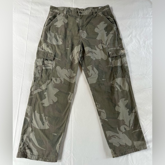 Vintage Wrangler Camo Cargo Pants 36x30 - Picture 1 of 6